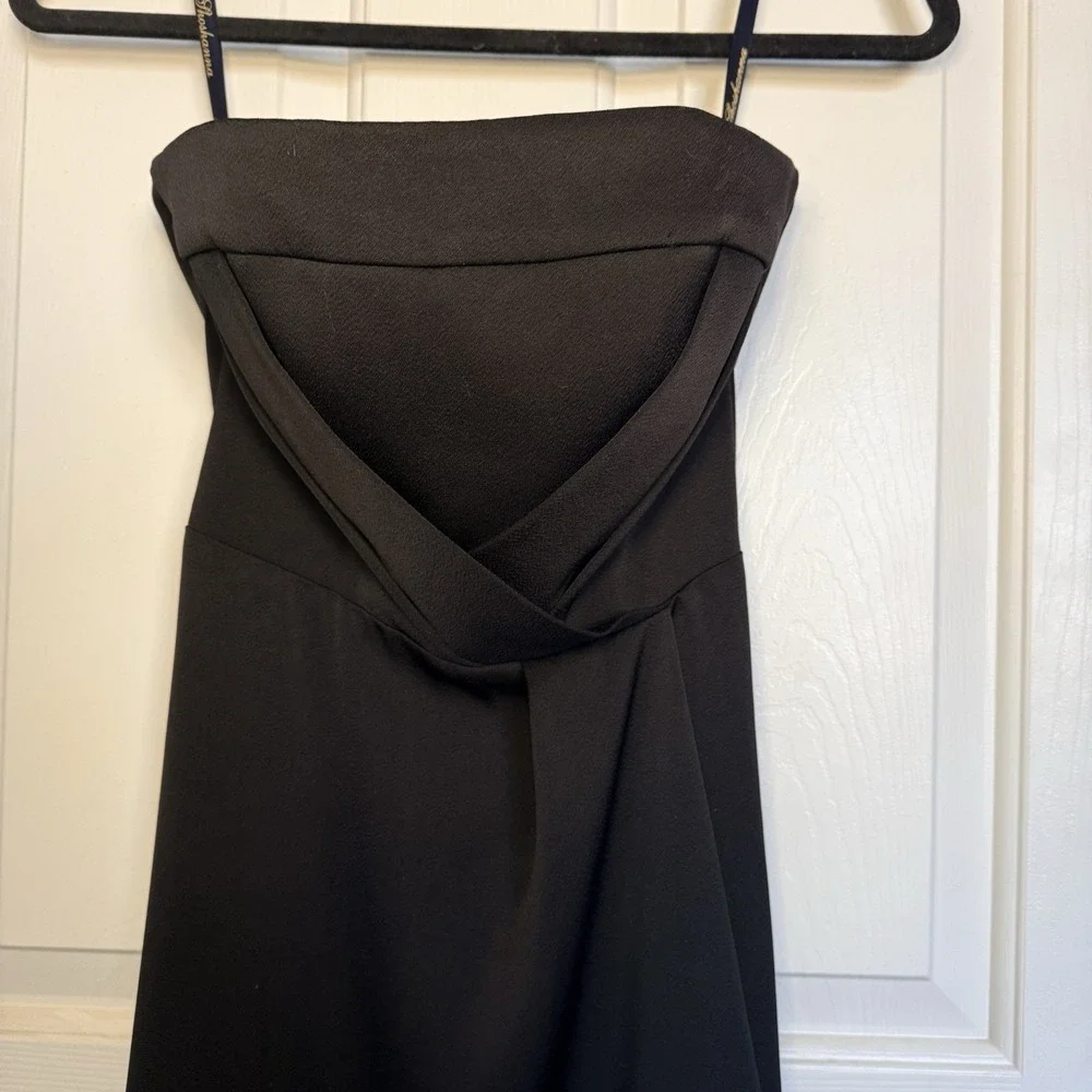 Shoshanna Midnight Black Dress Sz 0 Strapless High Low Dress Prom Bridesmaid